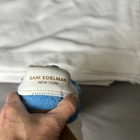 Sam Edelman Layla Blue Suede Sneakers size 8M - Picture 7 of 13